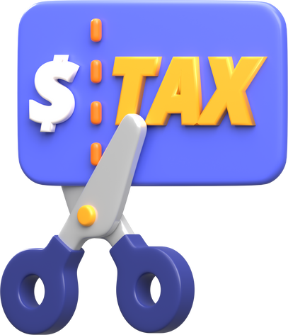 3D Tax Deduction Illustration